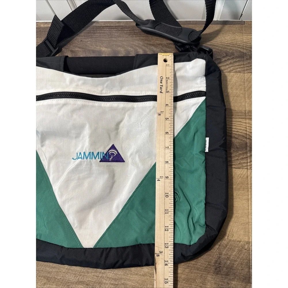RARE Vintage JAMMIN' Brand Messenger Bag Michigan State Logo‎ Colorblock 90's